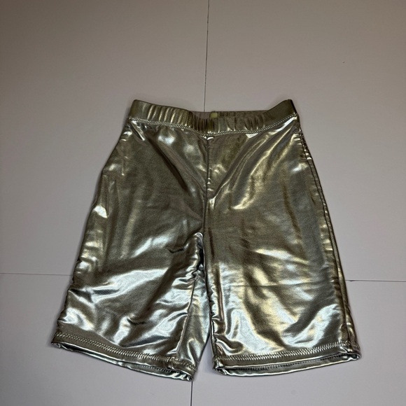 SKIMS Metallic Nickel Bike Shorts XXS | Shapewear Biker Shorts Silver - Picture 4 of 12